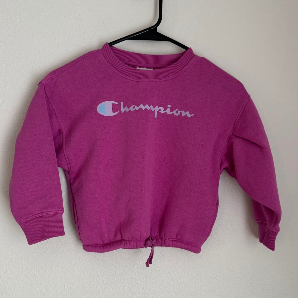 Champion Kids Set Crewneck Pullover Sweatshirt &‎ Jogger Pants Outfit Size 4